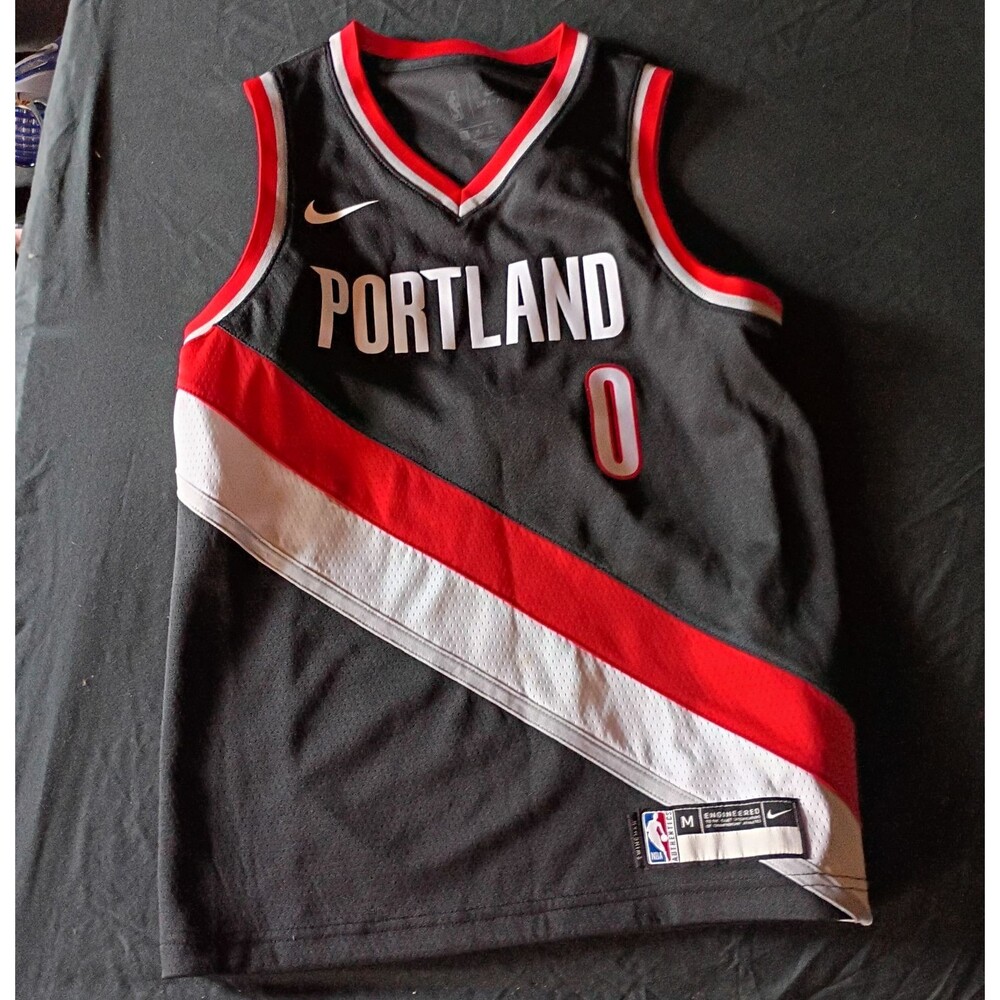 Nike Portland Trail Blazers NBA Damian Lillard #0 Basketball Jersey Men’s M